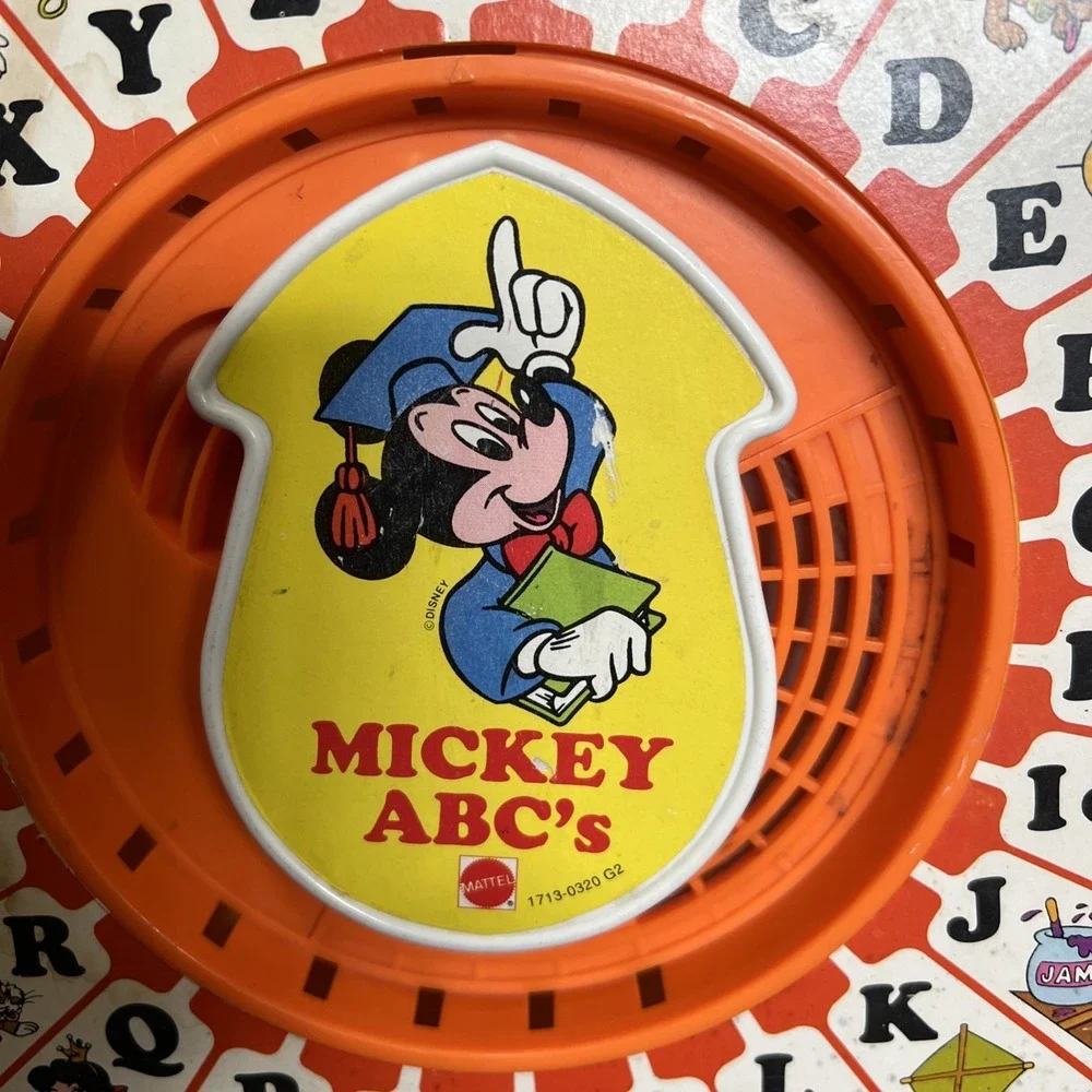 Vintage 1989 Mattel Disney See 'N‎ Say Mickey Mouse ABC's Learning Toy Works!